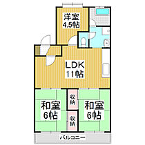 荒川ハイツ  ｜ 長野県松本市大字岡田下岡田（賃貸マンション3LDK・1階・55.00㎡） その2