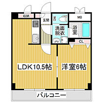 カステージュ松本  ｜ 長野県松本市城西1丁目（賃貸マンション1LDK・2階・40.96㎡） その2