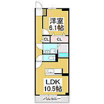 長野県松本市庄内3丁目（賃貸マンション1LDK・1階・42.06㎡） その2