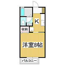 ルミエール　Ｂ棟  ｜ 長野県松本市沢村3丁目（賃貸アパート1K・2階・26.71㎡） その2