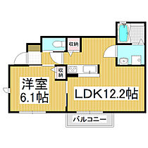 オークコート  ｜ 長野県松本市中央4丁目（賃貸アパート1LDK・1階・42.99㎡） その2