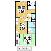 Surplus　TwoリスンＡ  ｜ 長野県松本市大字大村（賃貸アパート2DK・2階・45.55㎡） その2