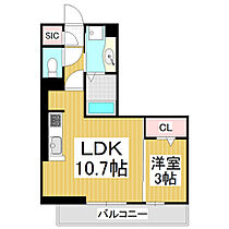 (仮)両島D-ROOM  ｜ 長野県松本市両島（賃貸アパート1LDK・2階・33.80㎡） その2