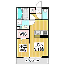 Ｒｅｎａｔｕｓ・S  ｜ 長野県松本市笹部1丁目（賃貸アパート1LDK・3階・33.39㎡） その2