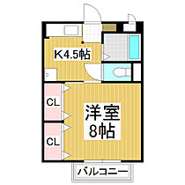 サープラスK  ｜ 長野県松本市野溝東1丁目（賃貸アパート1K・2階・29.29㎡） その2