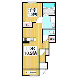 間取図画像 1LDK