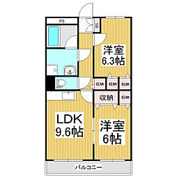 間取図画像 2LDK