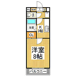 間取図画像 1K