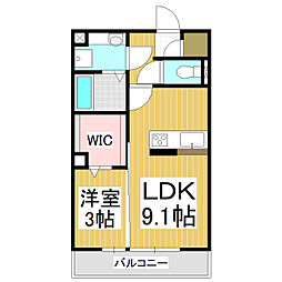 間取図画像 1LDK