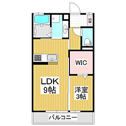 フォルトゥーナ 1LDKの間取図画像