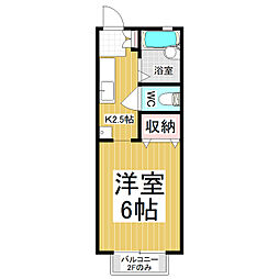 パナハイツ伊東C 1Kの間取図画像