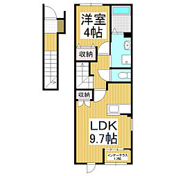 L.Calmia 1LDKの間取図画像