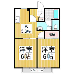 サンライフヤマニ 2Kの間取図画像