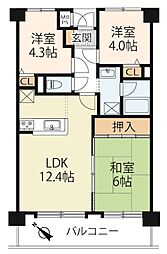 NOVA近江八幡 3LDKの間取図画像
