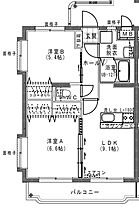 ユーミー西町 203 ｜ 宮崎県小林市細野430番10（賃貸マンション2LDK・2階・50.63㎡） その2