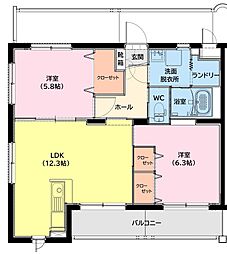 間取図画像 2LDK