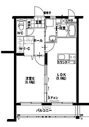 i・Diamante 1LDKの間取図画像