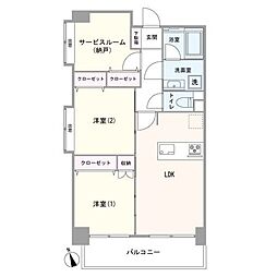 間取図画像 2SLDK