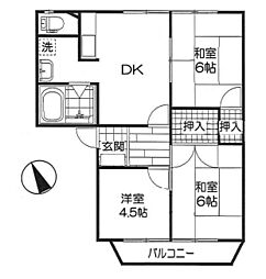 ユートピアエイト 3DKの間取図画像