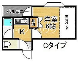 大阪府大阪市住之江区泉１丁目（賃貸マンション1K・3階・18.00㎡） その2