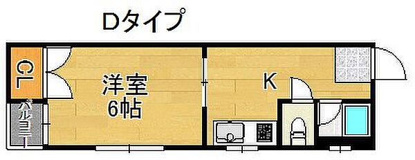 ナチュラル遠里小野 ｜大阪府大阪市住吉区遠里小野５丁目(賃貸マンション1K・3階・22.27㎡)の写真 その2