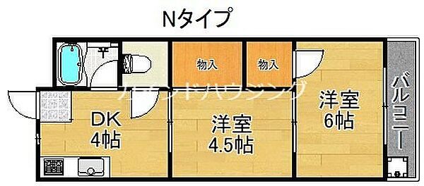 タカイレジデンス ｜大阪府大阪市西成区南津守７丁目(賃貸マンション2DK・4階・29.50㎡)の写真 その2