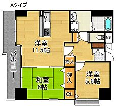 大阪府大阪市住之江区浜口西３丁目（賃貸マンション2LDK・2階・53.68㎡） その2