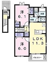 アイメニーエヌケー I 201 ｜ 佐賀県小城市牛津町牛津（賃貸アパート2LDK・2階・57.07㎡） その2