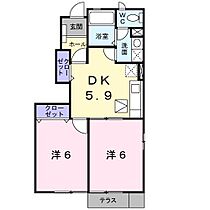 サン・パーク B101 ｜ 佐賀県小城市三日月町堀江（賃貸アパート2LDK・2階・51.67㎡） その2