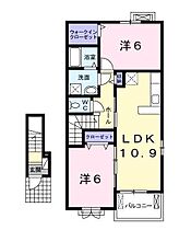 ラフレシールII 204 ｜ 佐賀県多久市東多久町大字別府（賃貸アパート2LDK・2階・57.19㎡） その2