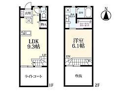 プレミアムアイランド松尾 1LDKの間取図画像