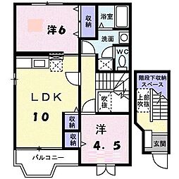 ファミールTB 2LDKの間取図画像