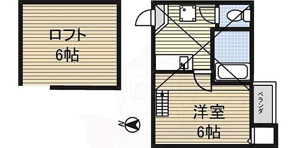 CLAUDIA浄心 ｜愛知県名古屋市西区名西２丁目(賃貸アパート1K・2階・18.92㎡)の写真 その2