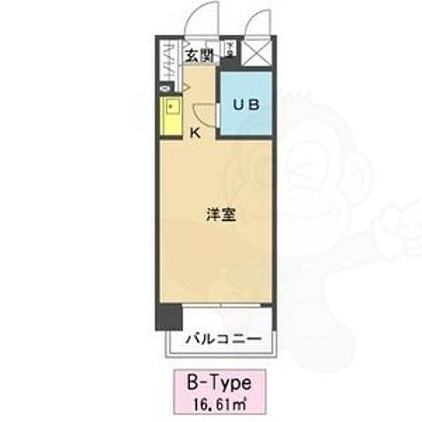 メゾン・ド・ピエルリー ｜愛知県名古屋市東区東大曽根町(賃貸マンション1R・6階・16.61㎡)の写真 その2