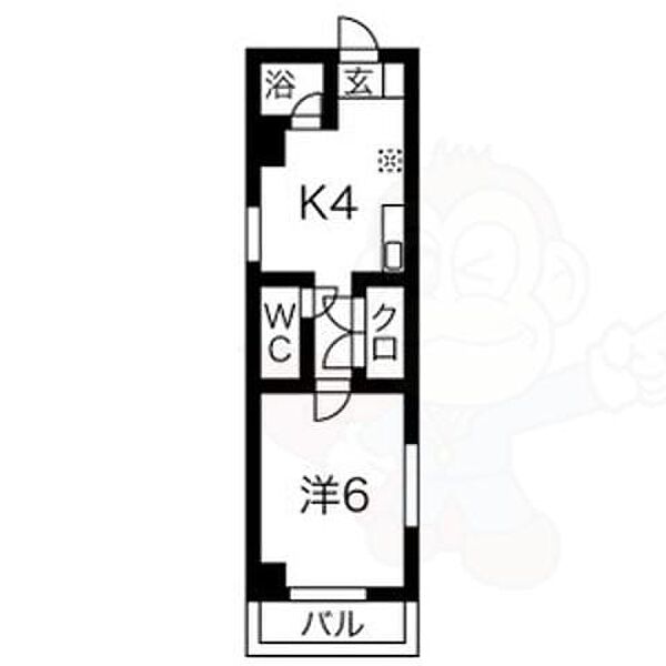 イーストスタービル ｜愛知県名古屋市東区筒井２丁目(賃貸マンション1DK・3階・27.54㎡)の写真 その2