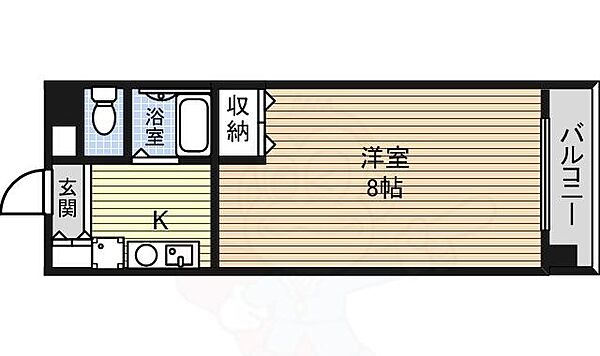 ウエストタウン福田 ｜愛知県名古屋市西区庄内通３丁目(賃貸マンション1K・6階・21.45㎡)の写真 その2