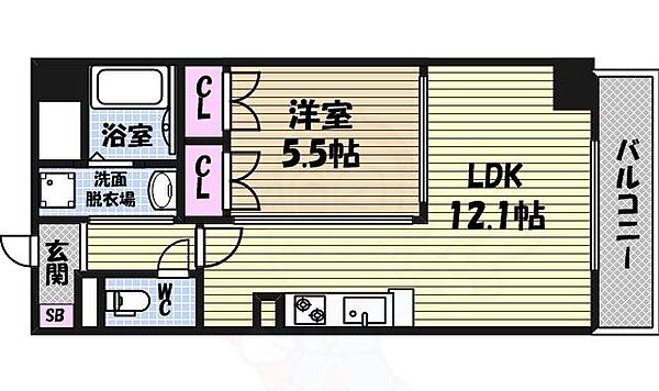 Ｗｉｓｔｅｒｉａ（ウィステリア） ｜愛知県名古屋市東区相生町(賃貸マンション1LDK・3階・44.76㎡)の写真 その2