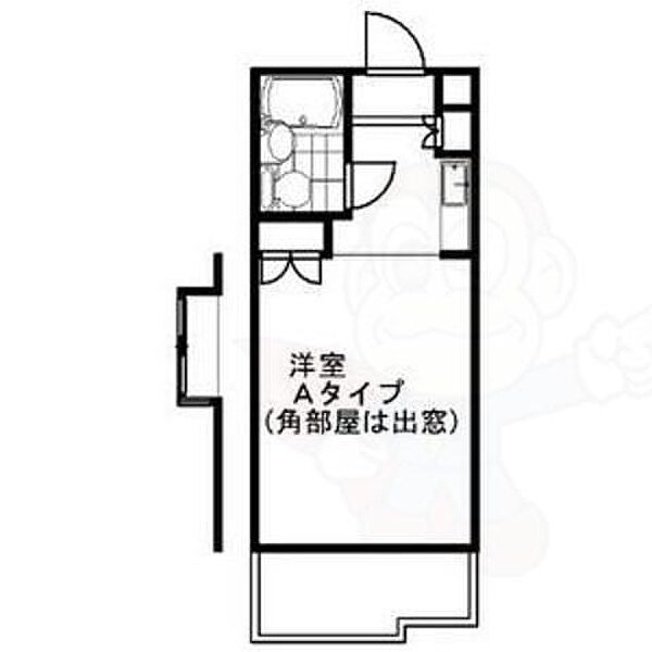 メゾン・ド・タンドレス ｜愛知県名古屋市千種区日進通１丁目(賃貸マンション1R・2階・16.24㎡)の写真 その2