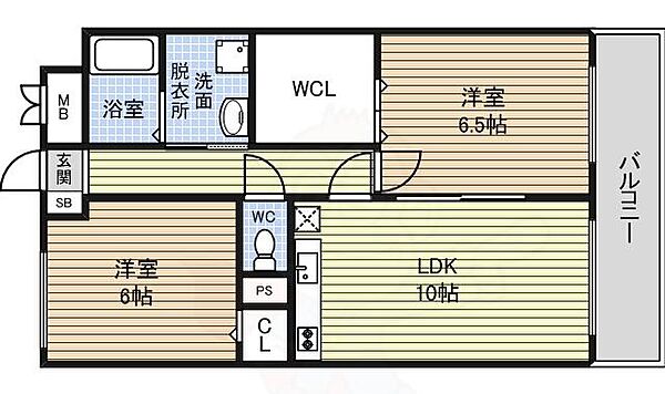 愛知県名古屋市中村区本陣通６丁目(賃貸マンション2LDK・5階・54.90㎡)の写真 その2