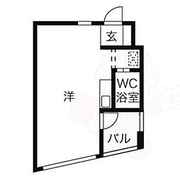 G&Y東桜 ワンルームの間取図画像