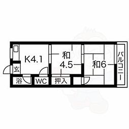 コーポ美芳 2階/-