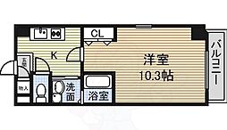 ラフィーネ・大島 1階1Kの間取り
