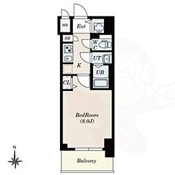 S-RESIDENCE栄east 11階1Kの間取り