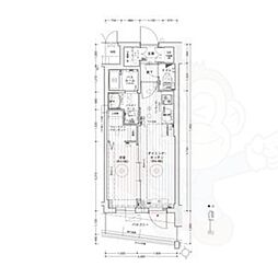 エステムコート名古屋上前津 10階1DKの間取り
