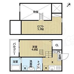 le cocon（ル・ココン） 1階1Kの間取り