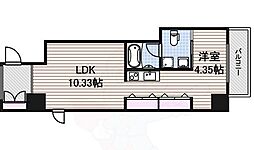 N.S.ZEALIZUMI 1LDKの間取図画像