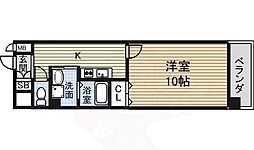 Gramercy Sakae　（旧ディームス栄） 11階1Kの間取り