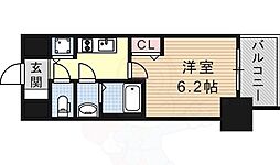 プレサンス金山コネクト 2階1Kの間取り