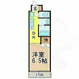 セントラル瑞穂 1DKの間取図画像