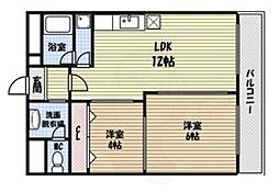 チサンマンション栄 2LDKの間取図画像